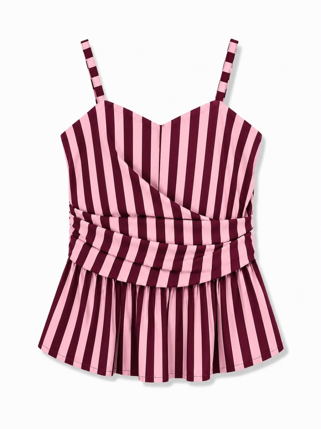 Sale - 1363 top Peplum stripe - Afbeelding 5
