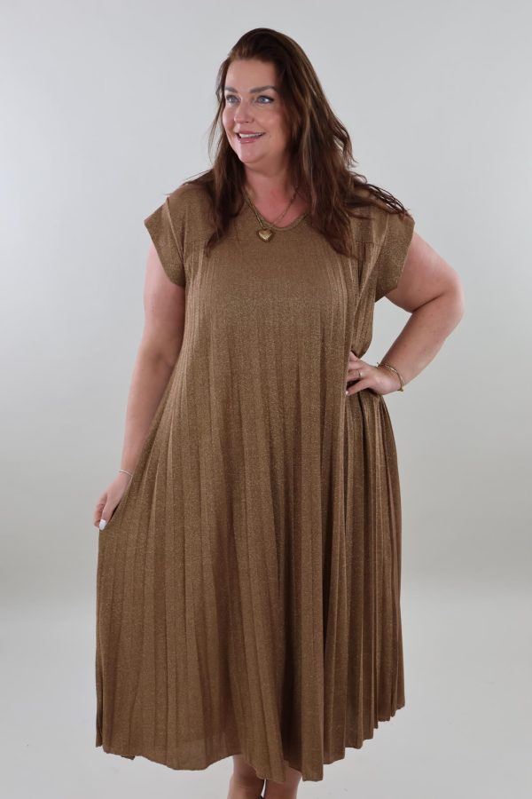 Sale - 1410 Dress Plissé Sparkle Maxi