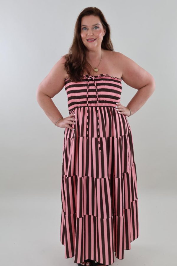 1426 Dress Striped Maxi