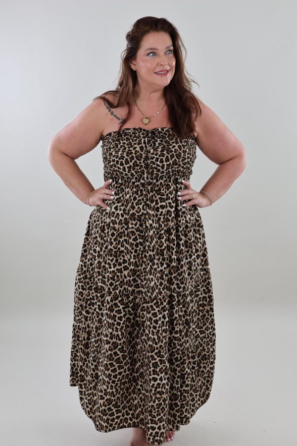 1453 Dress Strapless Panter