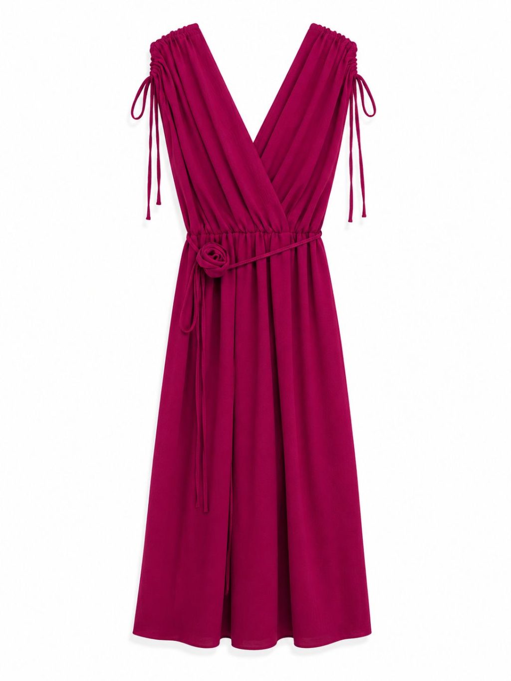 Sale - 1457 Dress Rose V-neck - Afbeelding 5