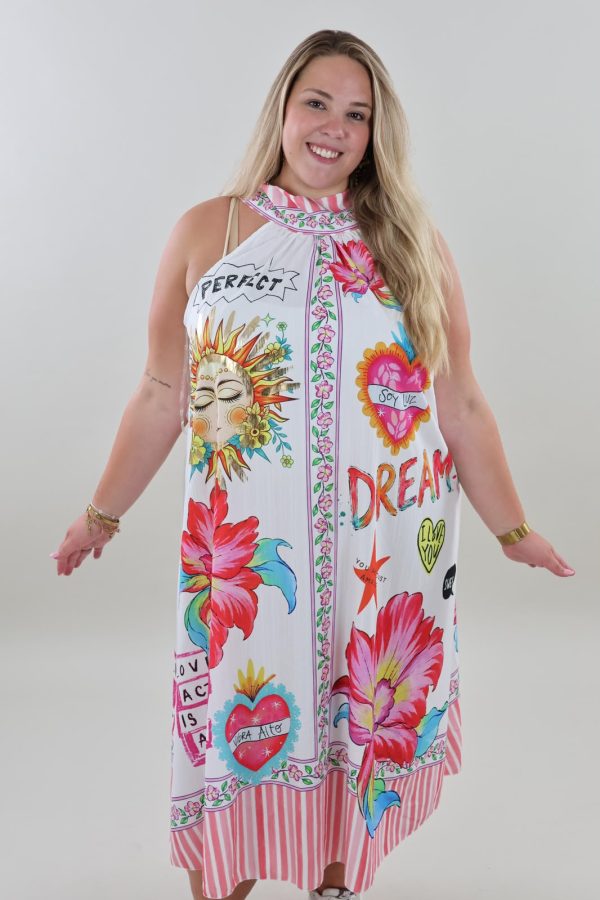1488 Dress Halter Print Dream