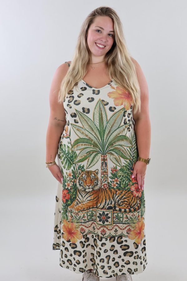 1495 Dress Sparkle Maxi Tiger