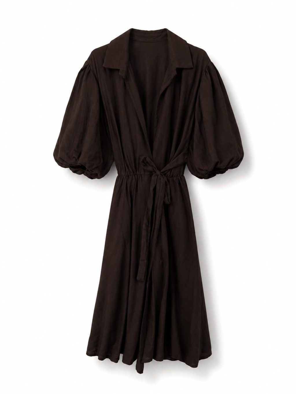 Gratis verzenden - 1567 Dress Overslag Basic Midi - Afbeelding 7