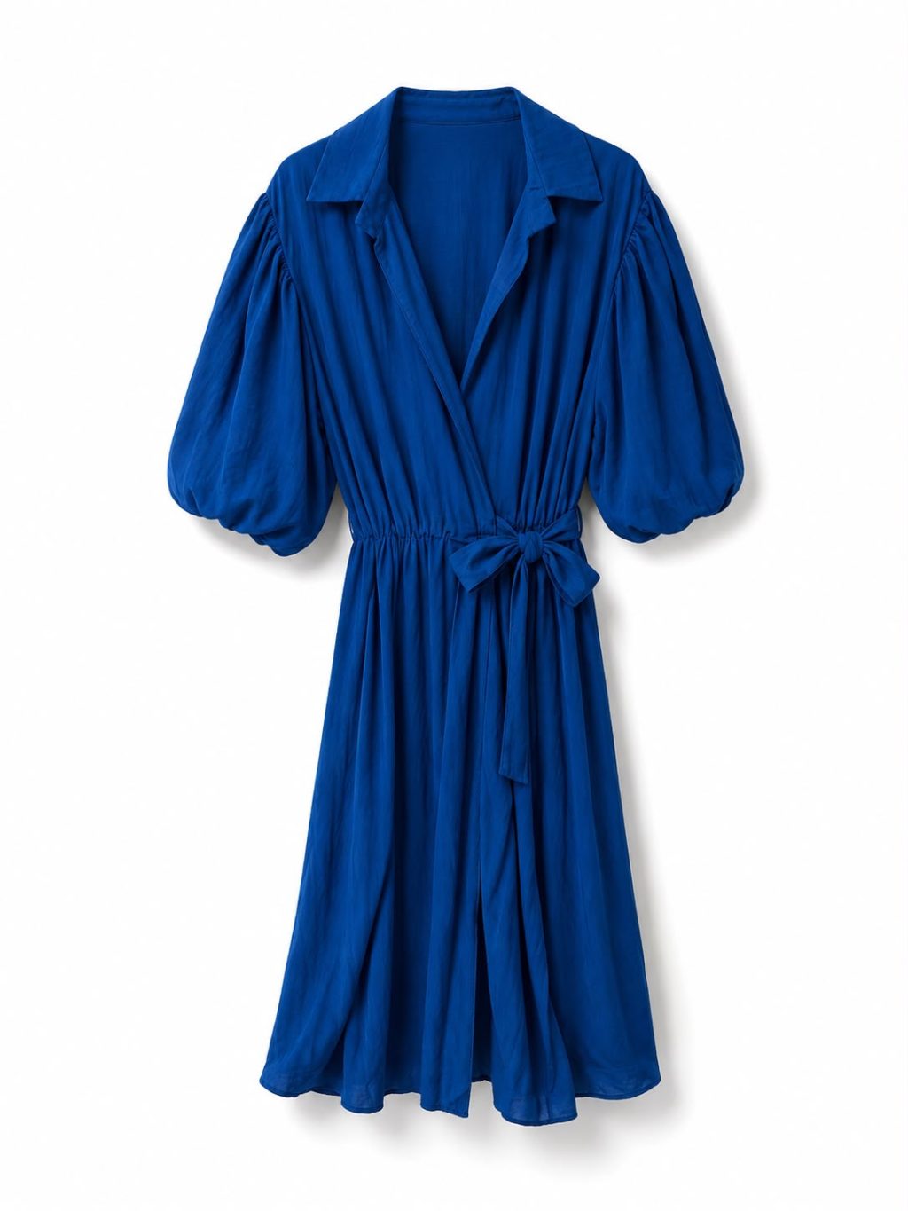 Gratis verzenden - 1567 Dress Overslag Basic Midi - Afbeelding 5