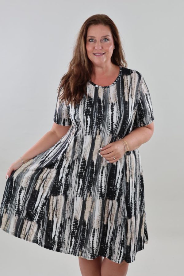 1519 Dress Travel Print