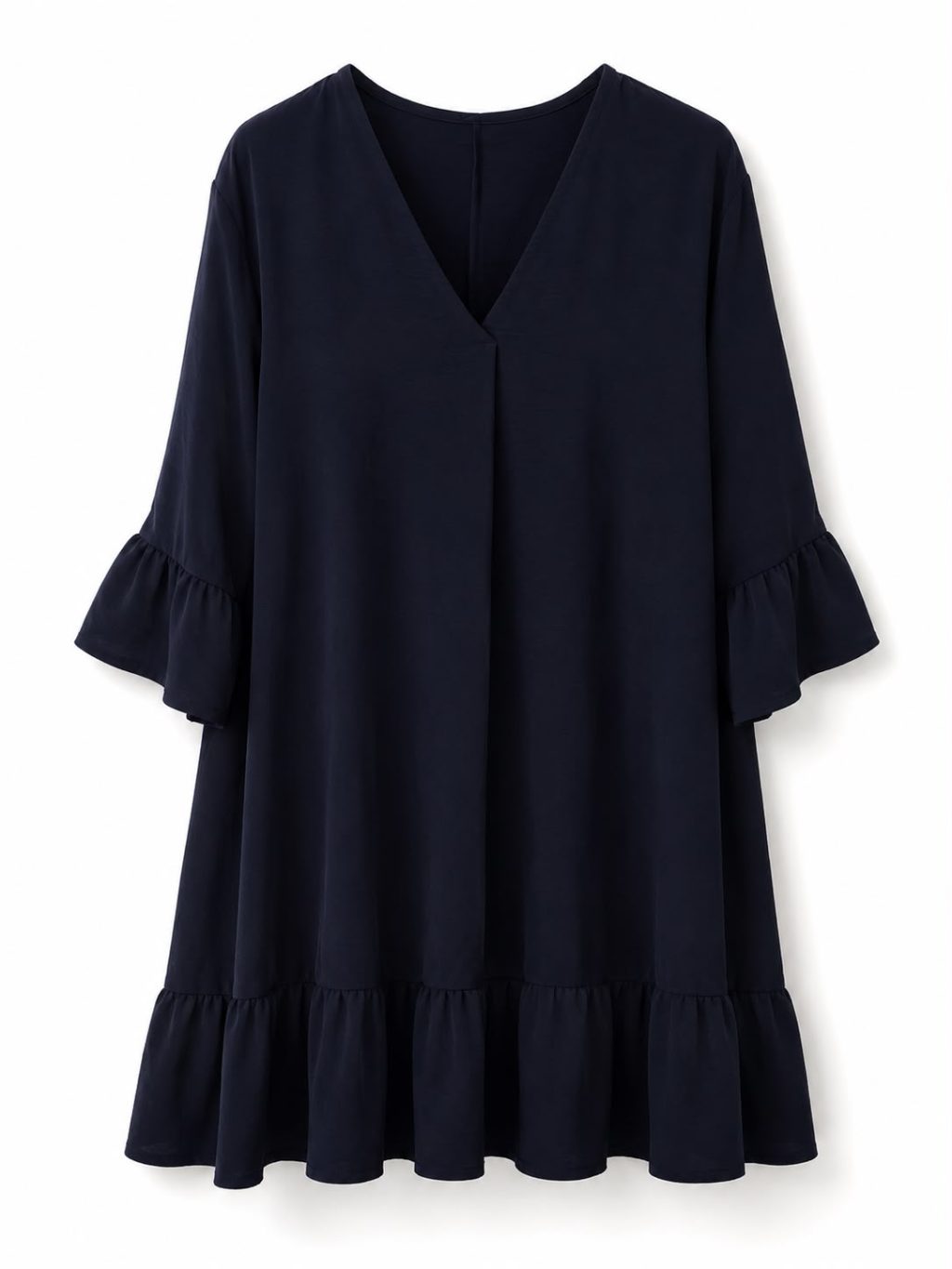 Gratis verzenden - 1595 Dress Ruffle V-neck - Afbeelding 4