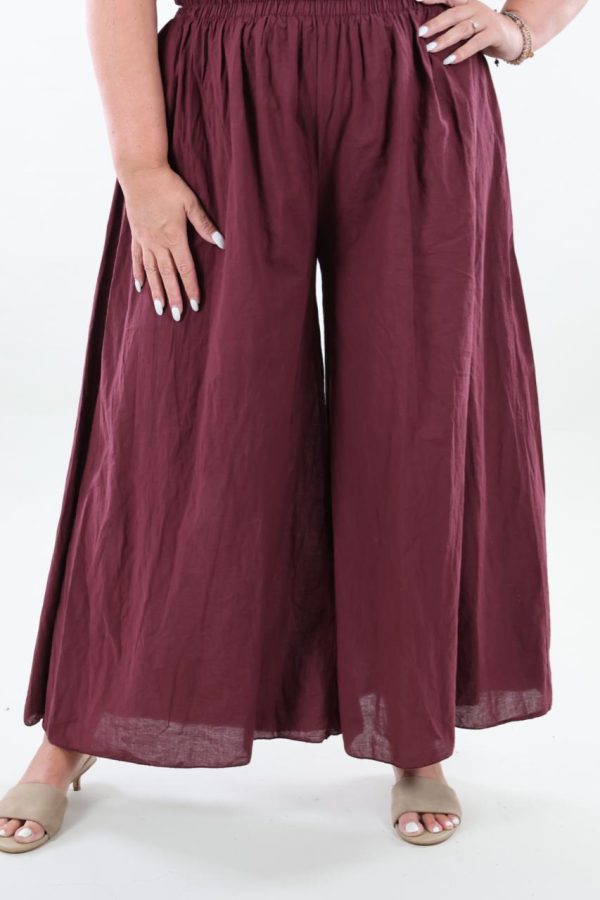 1597 Broek Wide leg Cotton
