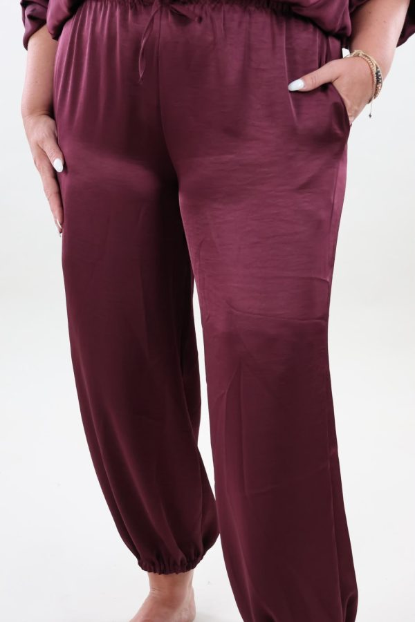 1603 Broek Basic Satin look