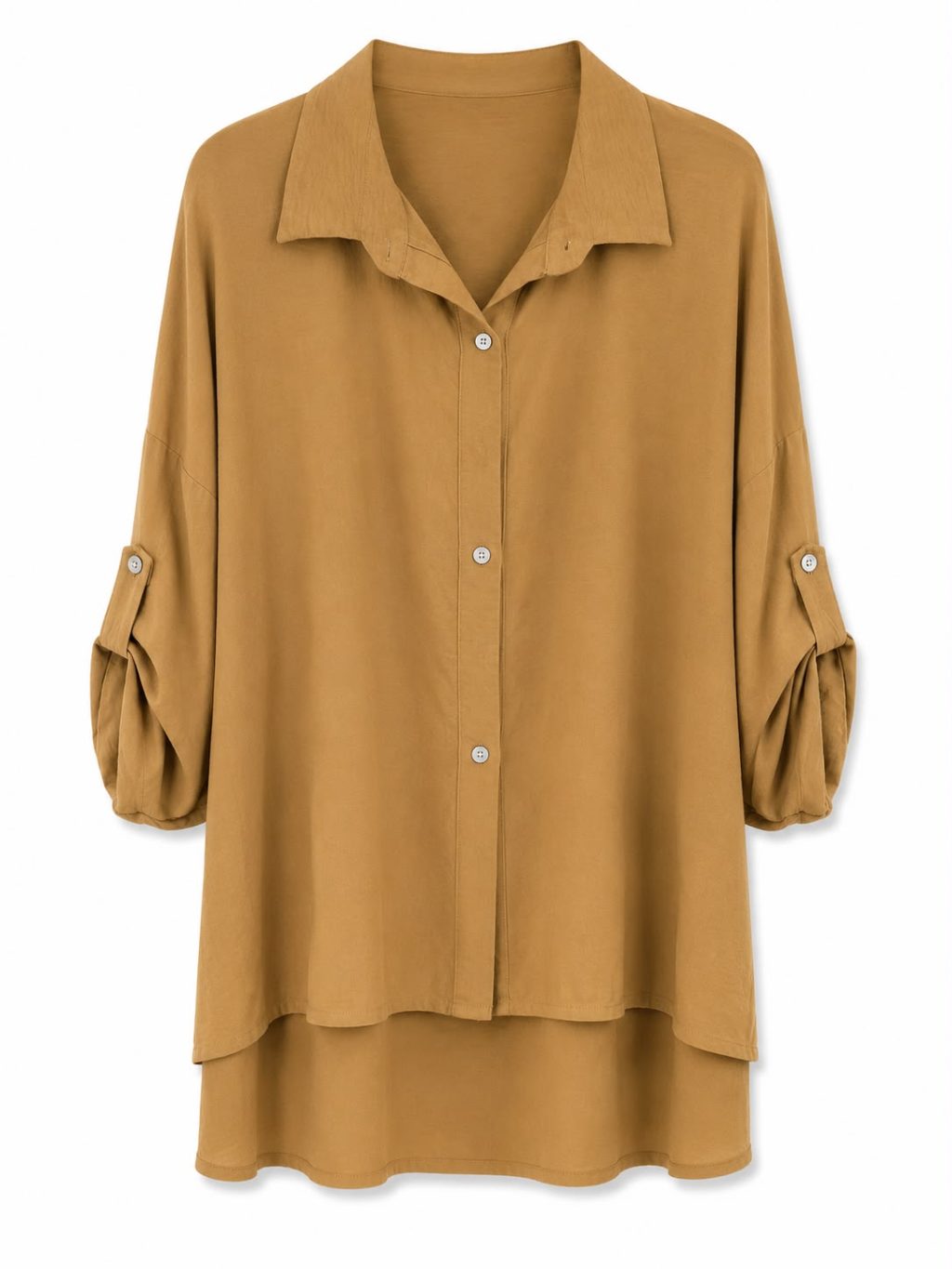 1633 Blouse Viscose Basic 3/4 mouw - Afbeelding 5