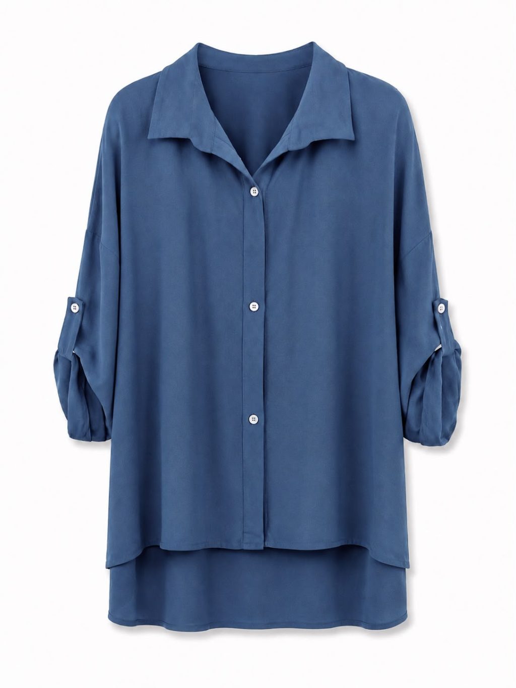 1633 Blouse Viscose Basic 3/4 mouw - Afbeelding 7