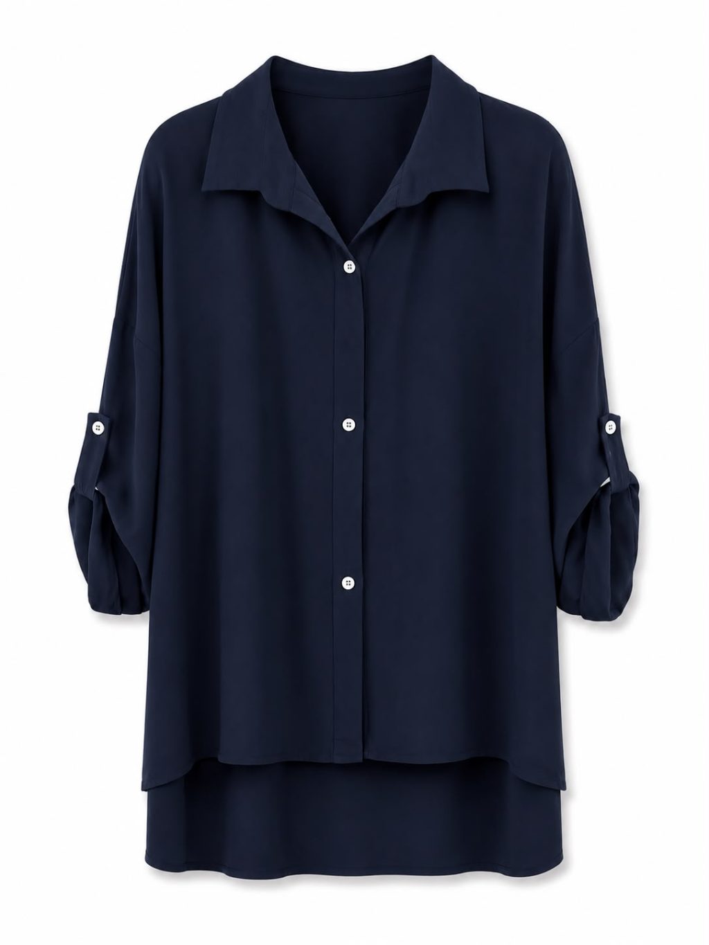 1633 Blouse Viscose Basic 3/4 mouw - Afbeelding 8