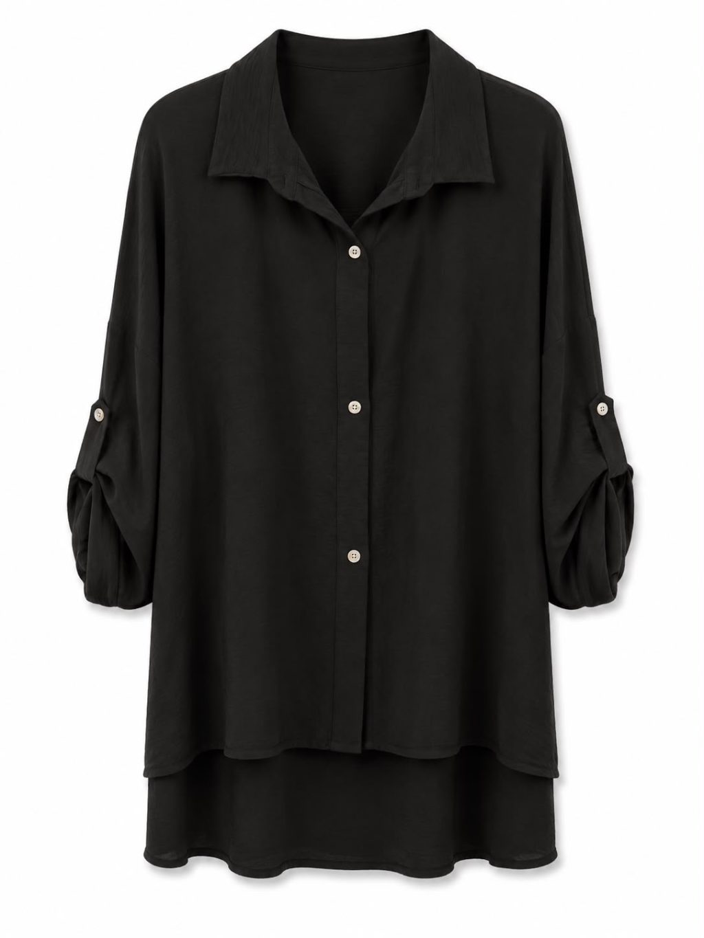1633 Blouse Viscose Basic 3/4 mouw - Afbeelding 9