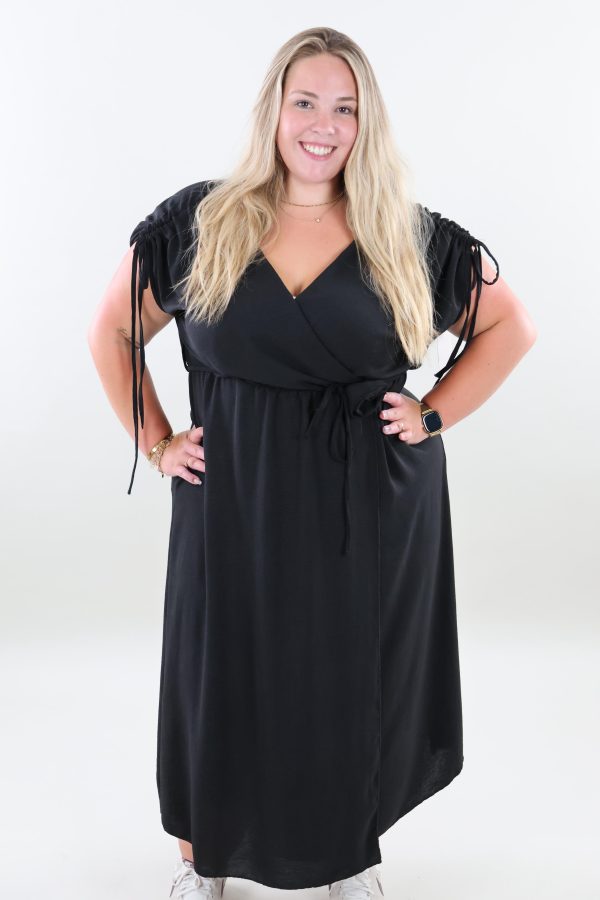 1457 Dress Rose V-neck
