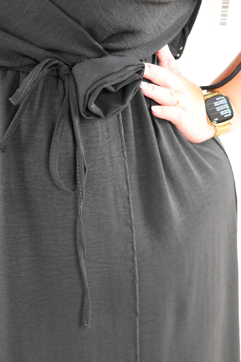 Sale - 1457 Dress Rose V-neck - Afbeelding 3