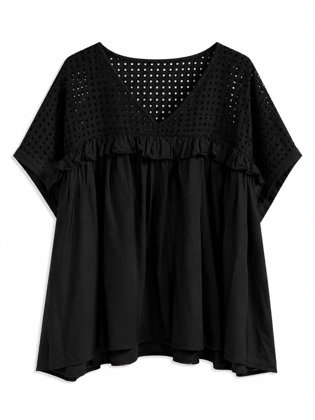 Sale - 1510 Top Broderie V-neck - Afbeelding 5