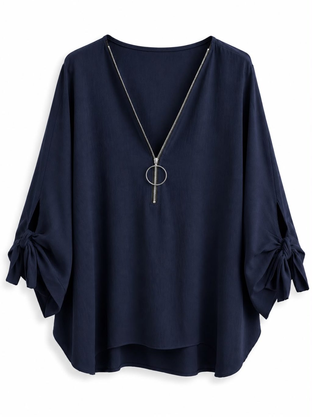 1637 Top Rits V-neck - Afbeelding 9