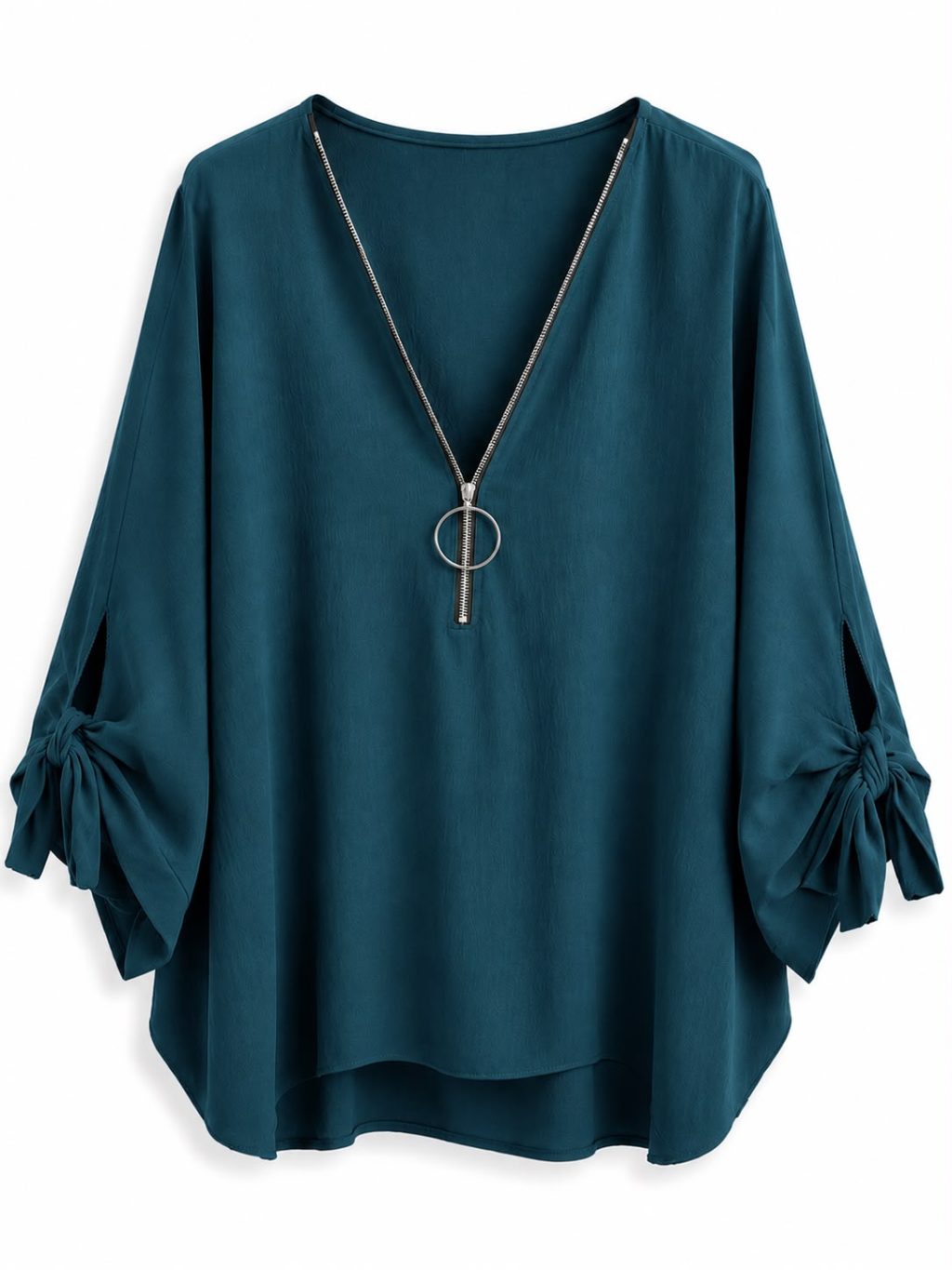 1637 Top Rits V-neck - Afbeelding 6