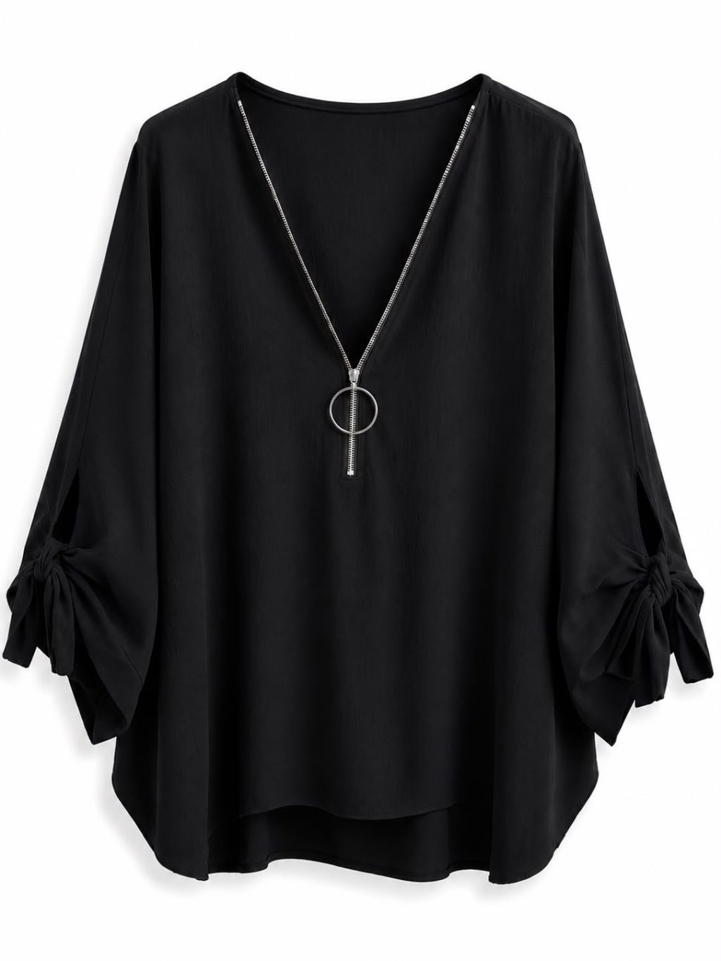 1637 Top Rits V-neck - Afbeelding 10
