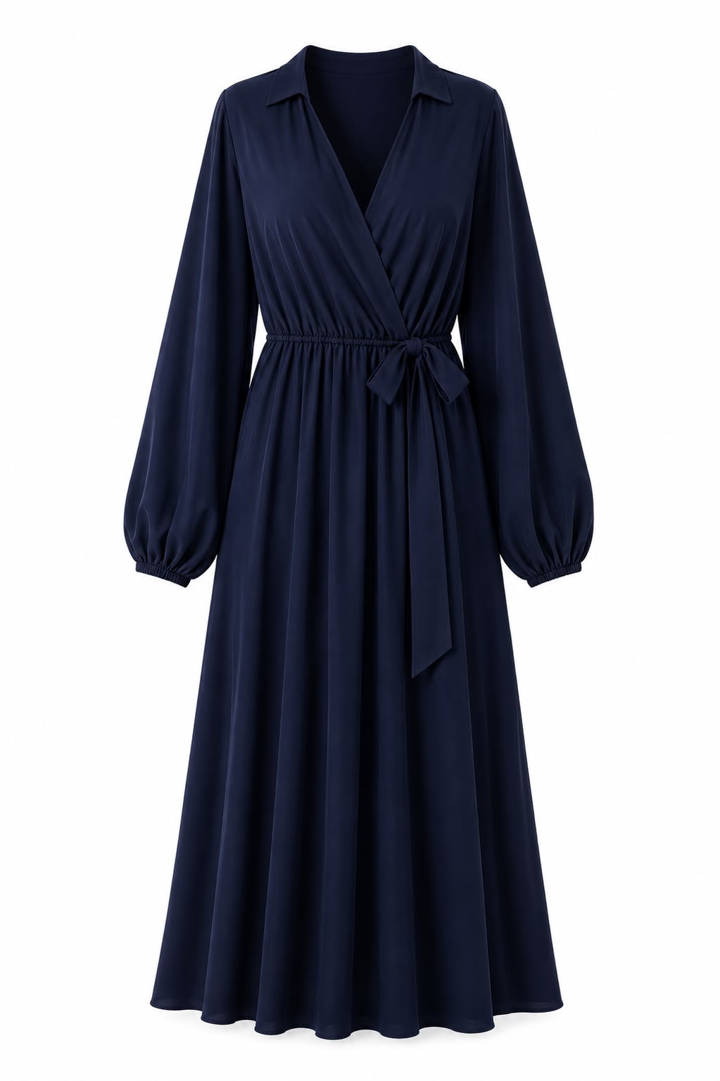 1642 Dress Overslag Maxi Long sleeves - Afbeelding 10