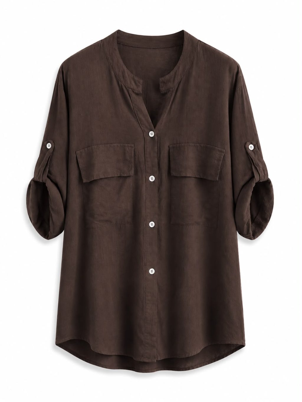 1645 Blouse Viscose Split neck - Afbeelding 10