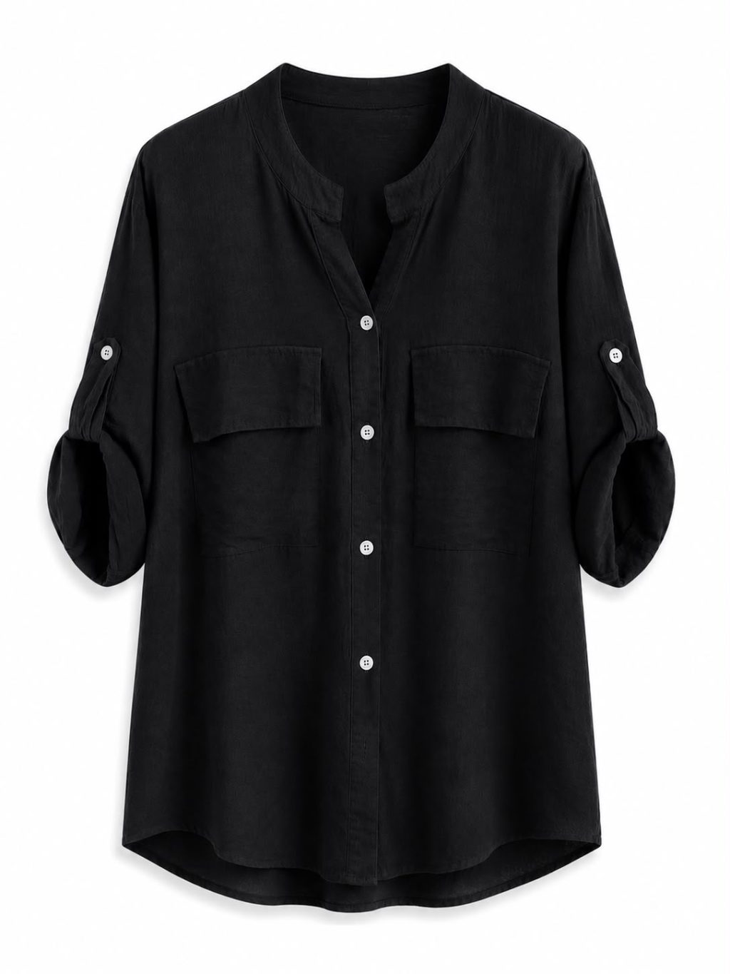 1645 Blouse Viscose Split neck - Afbeelding 11