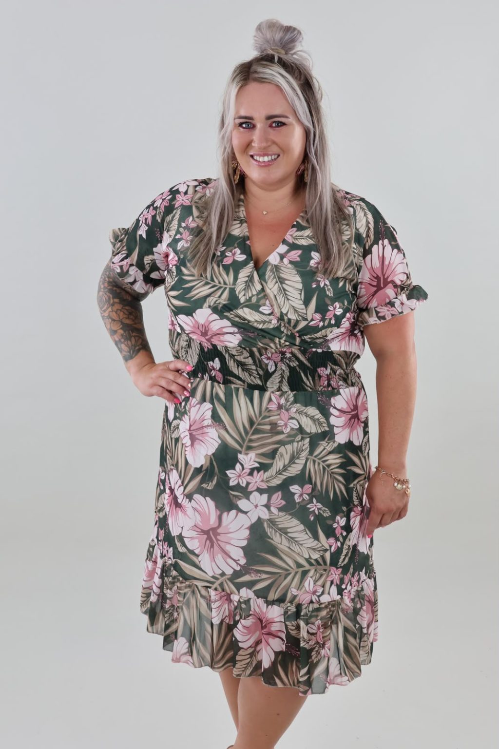 Sale 1646 Classic Eva Dress Flower - Afbeelding 4