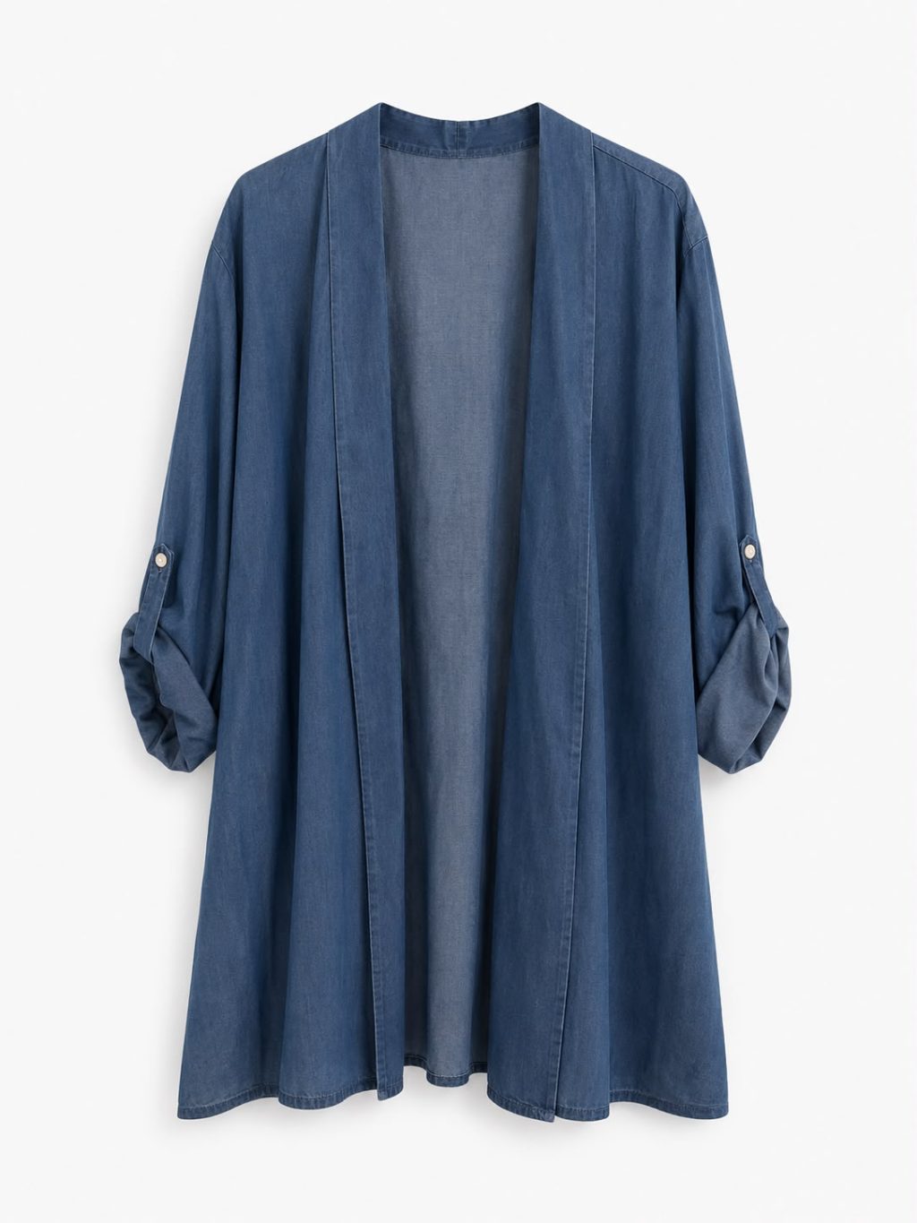 1647 Vest Denimlook 3/4 mouw - Afbeelding 5