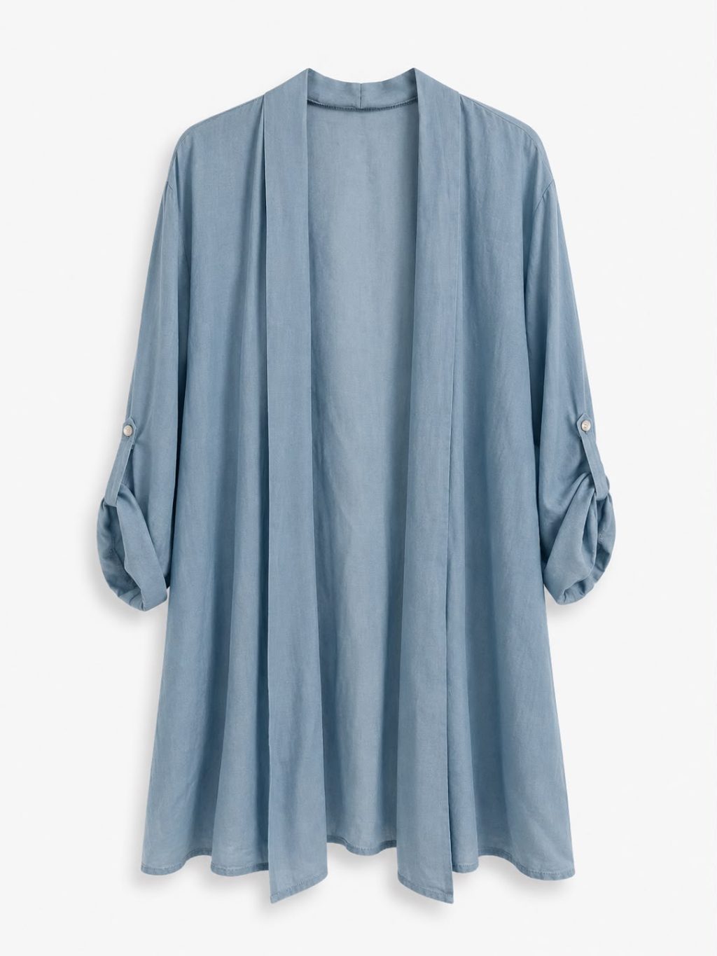 1647 Vest Denimlook 3/4 mouw - Afbeelding 4