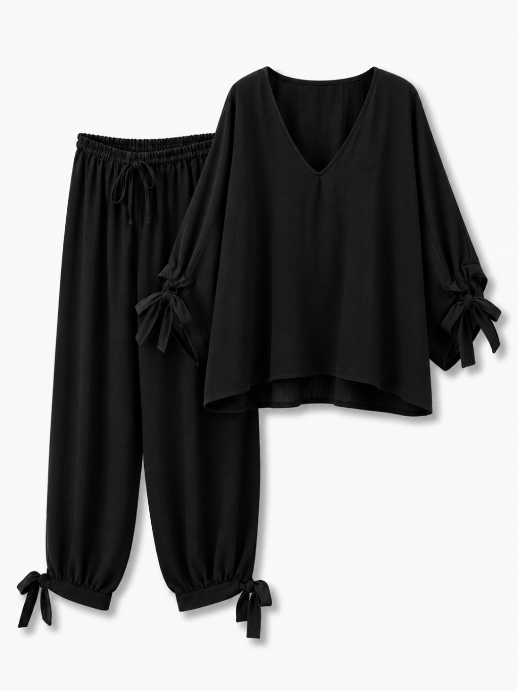 1657 Tweedelig set V-neck Bow - Afbeelding 9