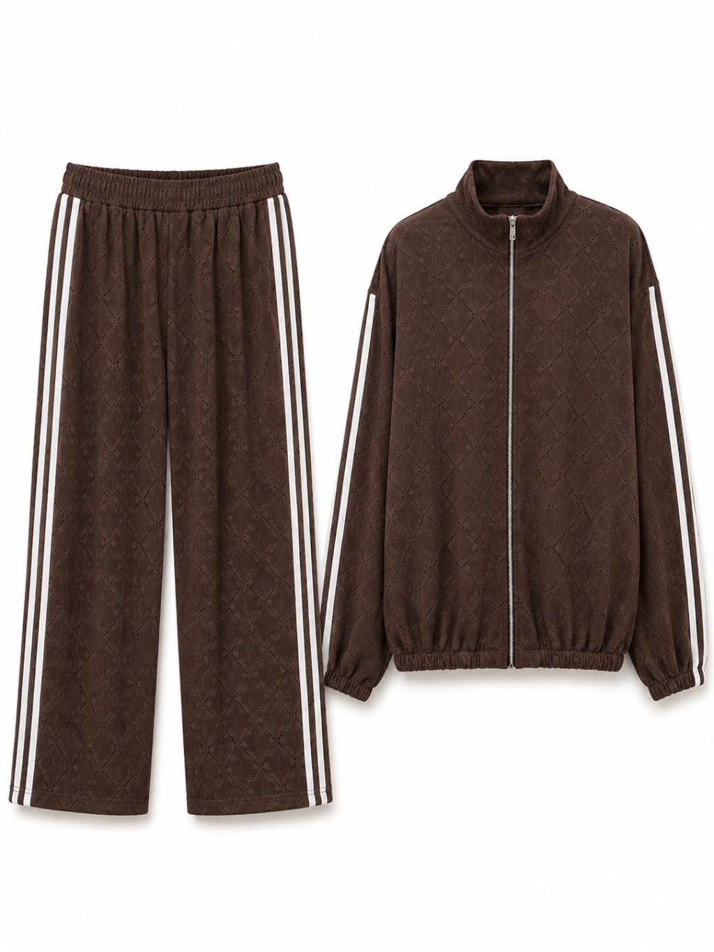 1669 Tweedelige set Striped Ajour - Afbeelding 6