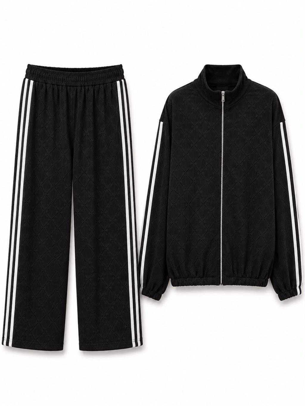 1669 Tweedelige set Striped Ajour - Afbeelding 9