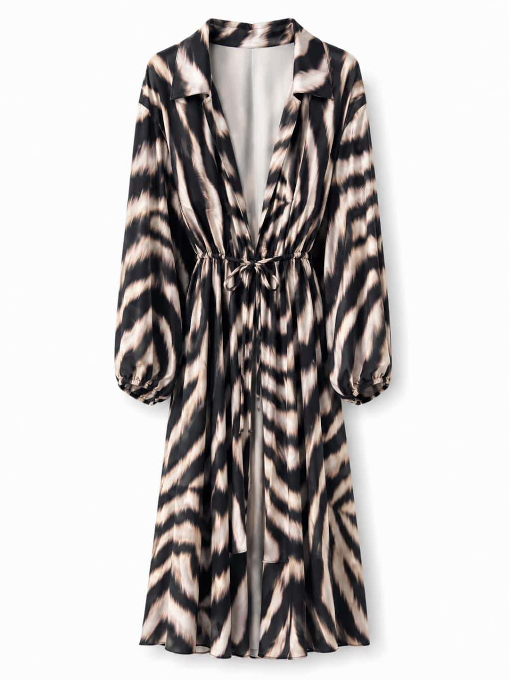 Sale - 1673 Dress Overslag Animal Maxi - Afbeelding 7