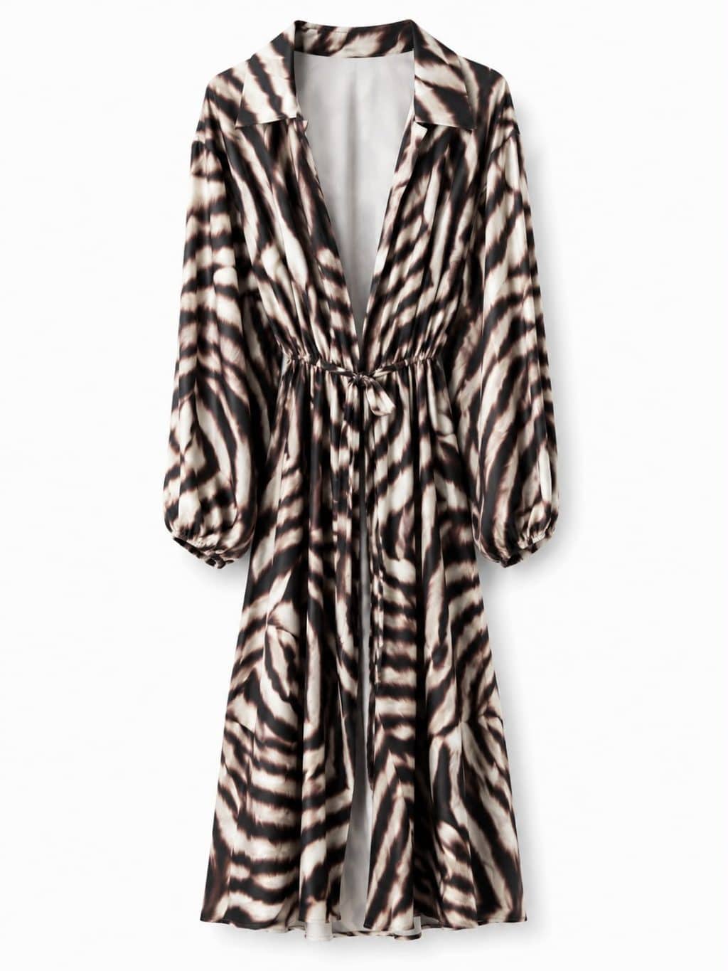 Sale - 1673 Dress Overslag Animal Maxi - Afbeelding 5