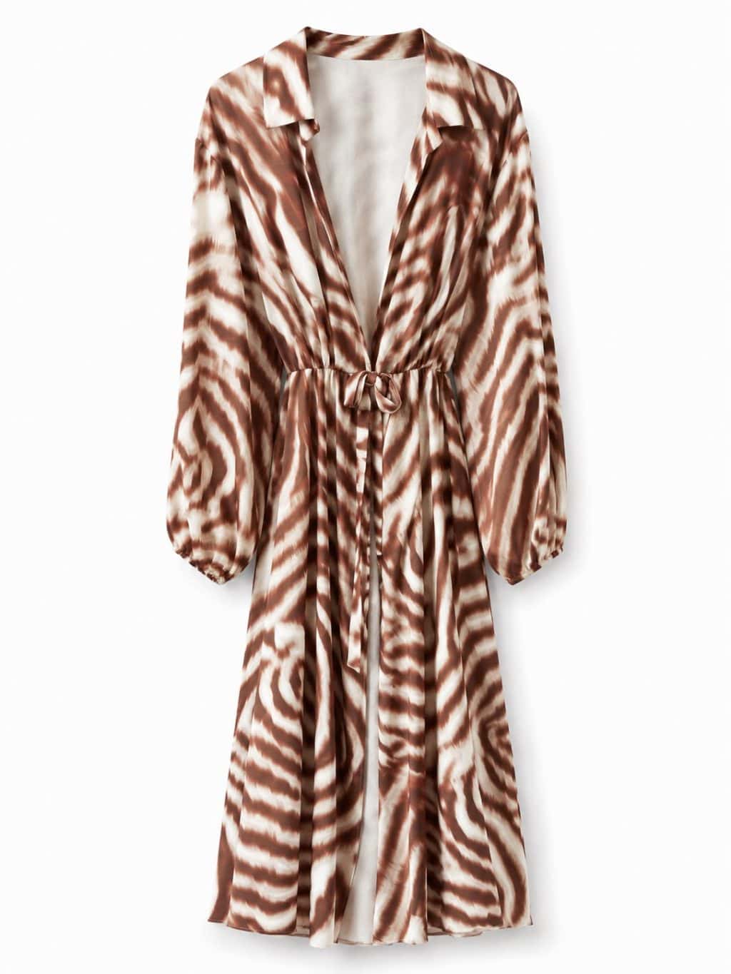 Sale - 1673 Dress Overslag Animal Maxi - Afbeelding 6