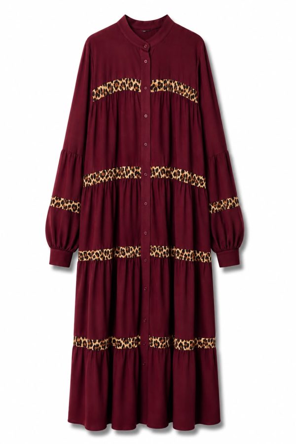 1676 Dress Panter Stripes