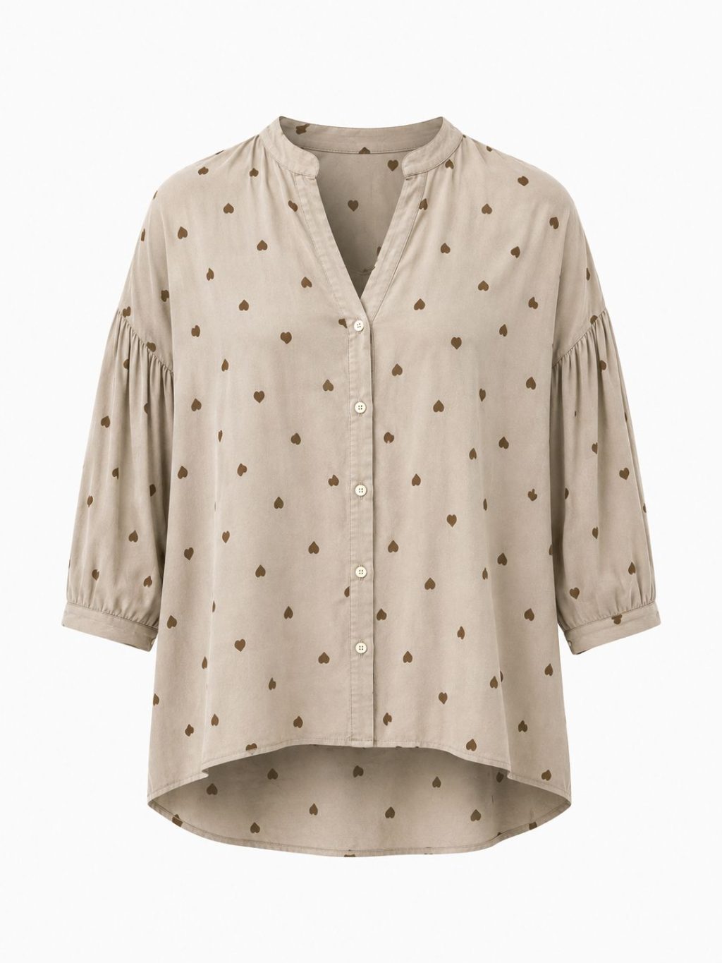 Sale - 1713 Blouse Cotton Hearts - Afbeelding 4