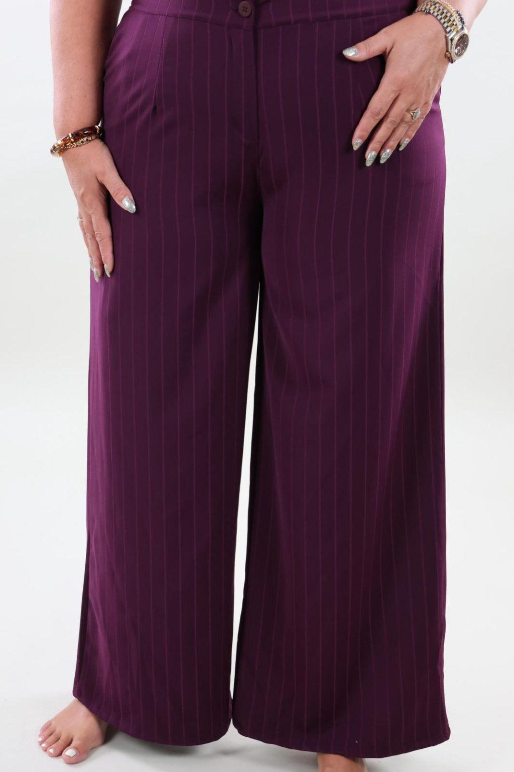 Eva 1721 Pantalon Pinstripe