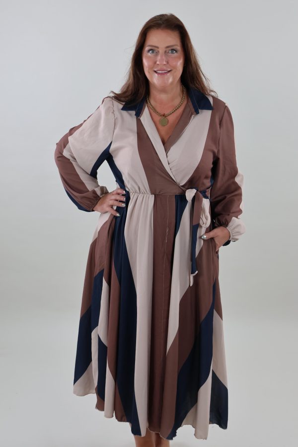 1654 Dress Overslag Print Maxi