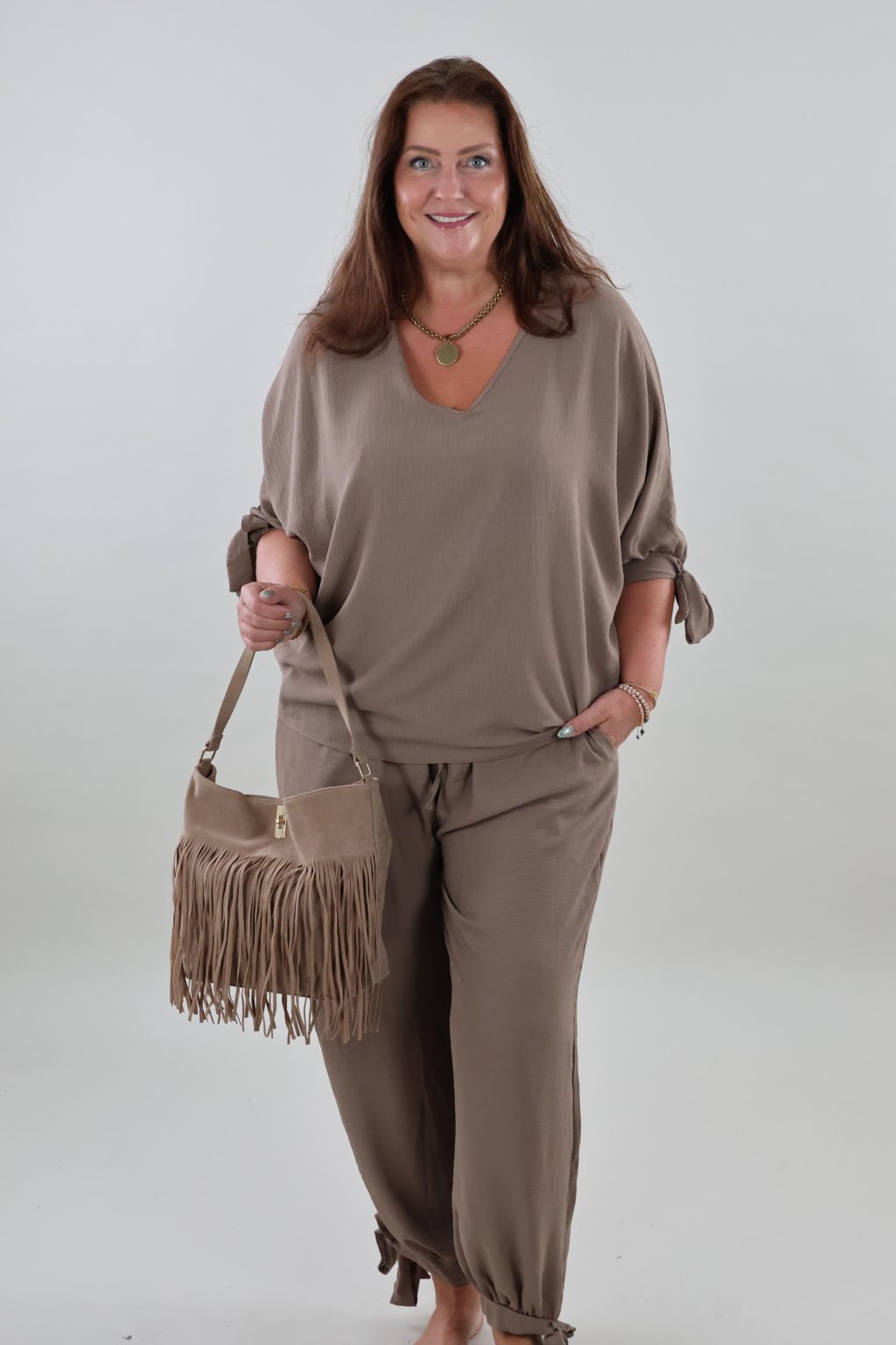 1657 Tweedelig set V-neck Bow