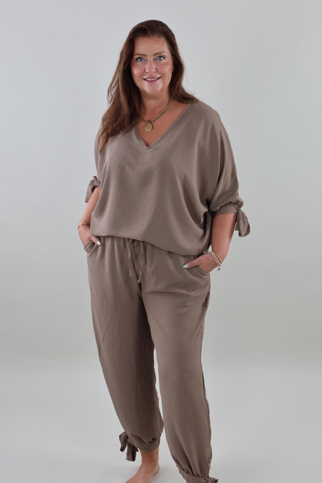 1657 Tweedelig set V-neck Bow - Afbeelding 2