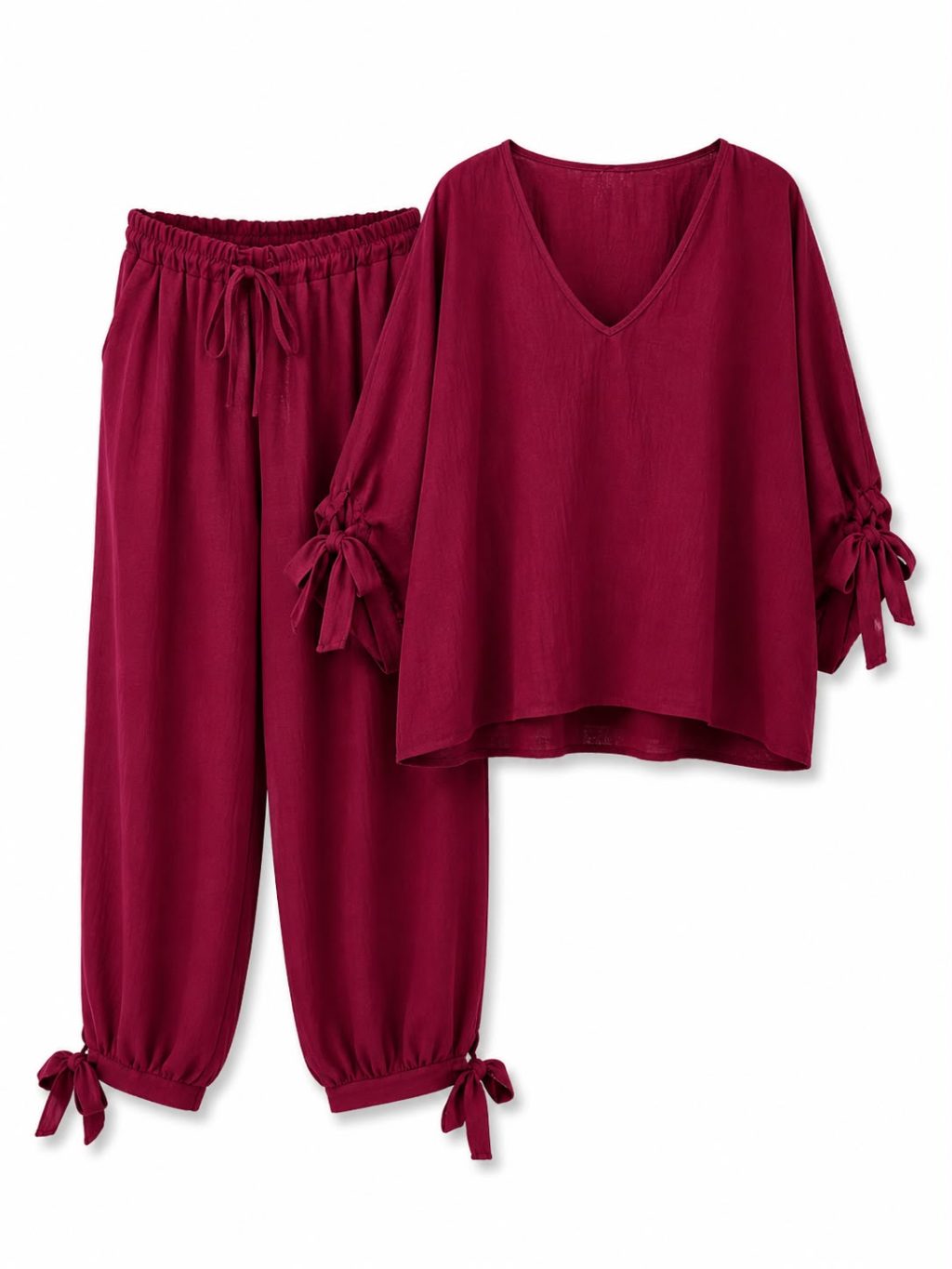 1657 Tweedelig set V-neck Bow - Afbeelding 7
