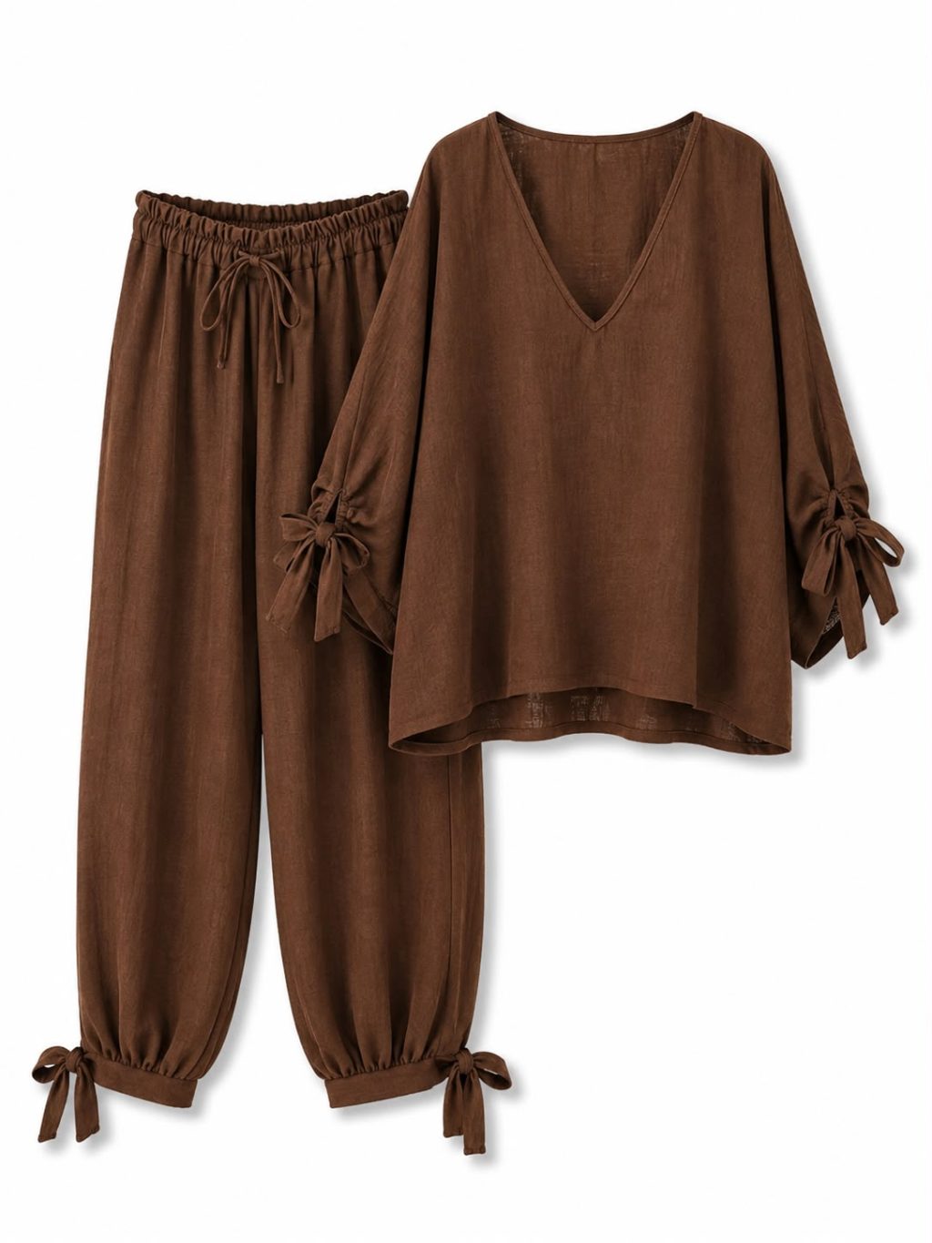 1657 Tweedelig set V-neck Bow - Afbeelding 8