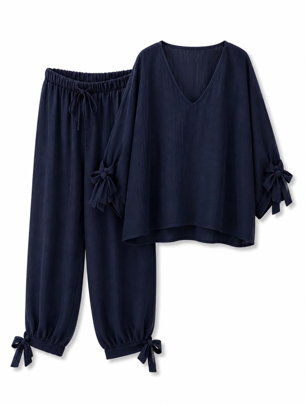 1657 Tweedelig set V-neck Bow - Afbeelding 6