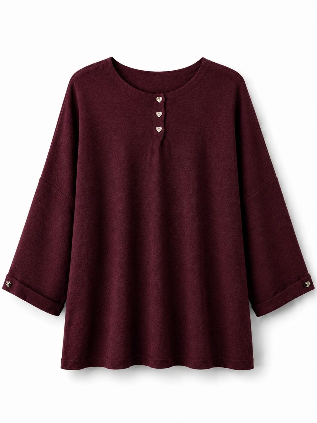 1724 Sweater Heart Button - Afbeelding 4