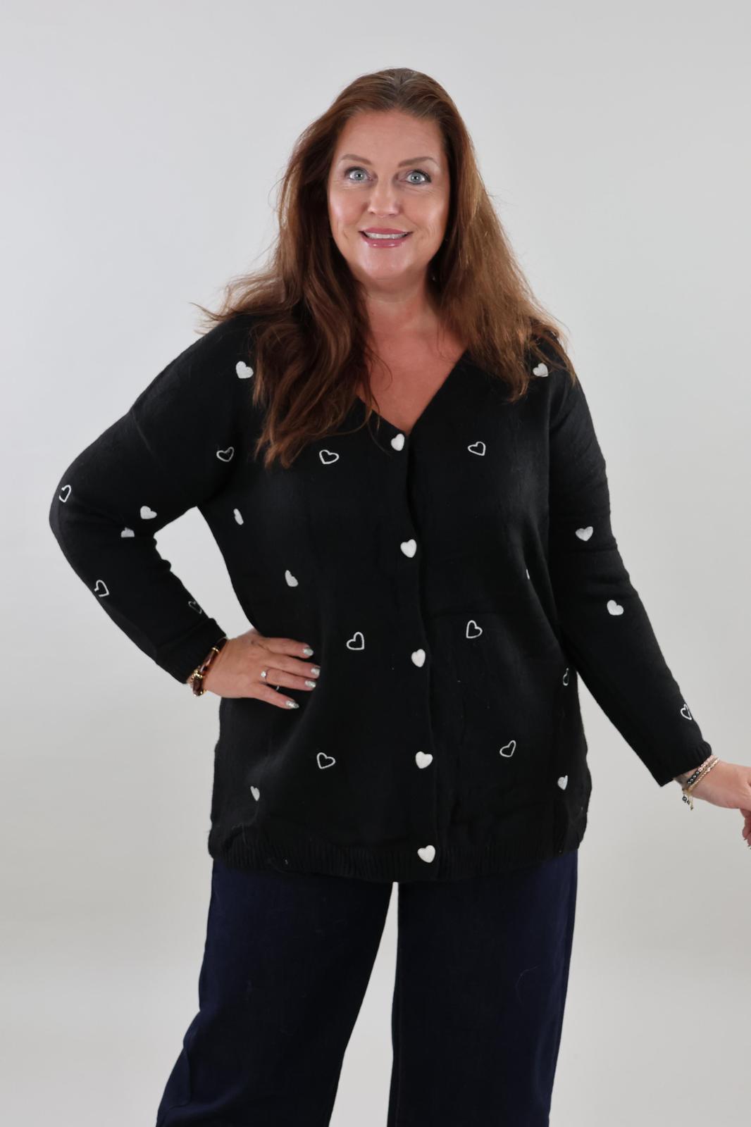 1727 Cardigan hearts