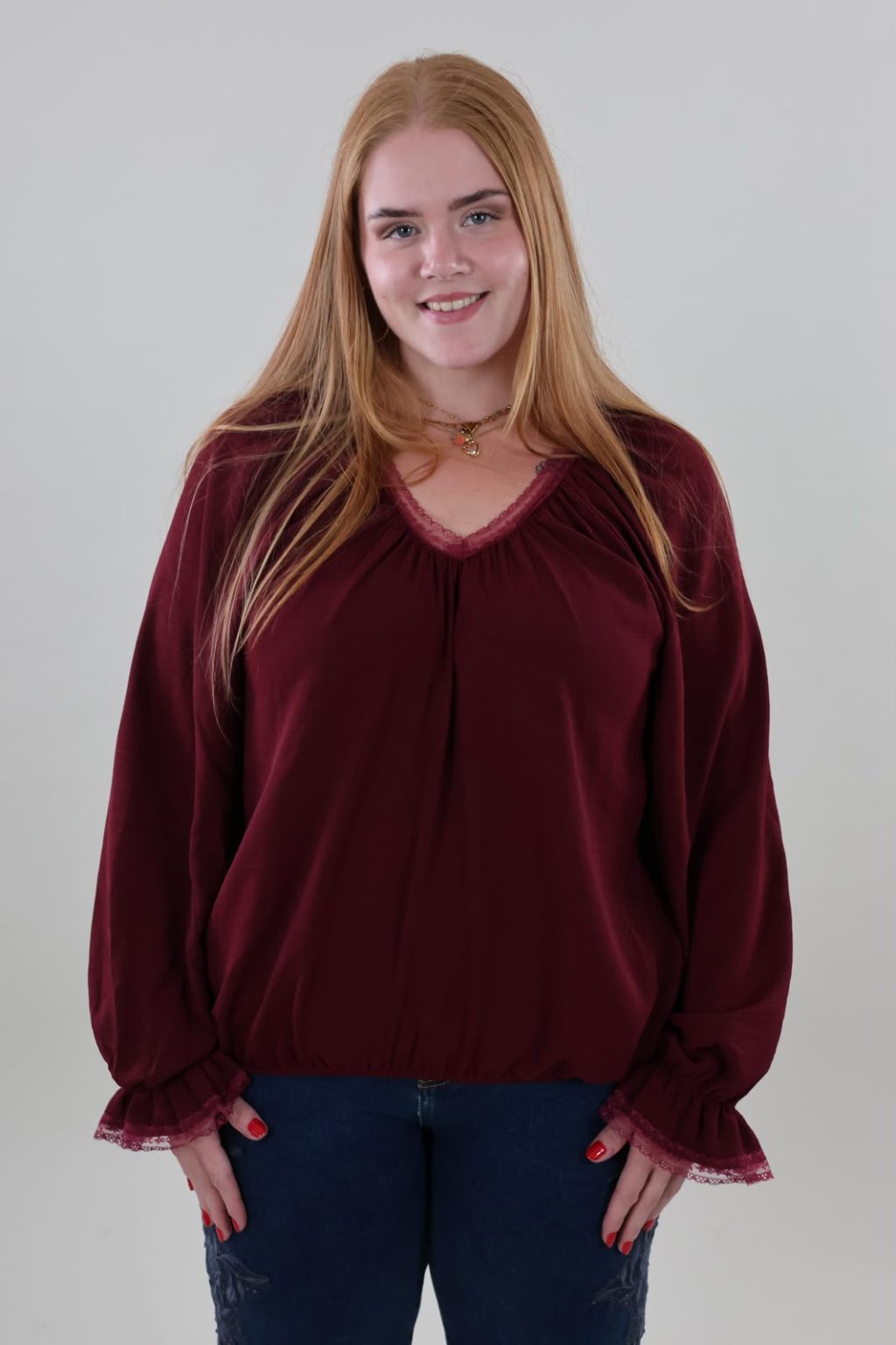 Eva 1767 Blouse Balloon Basic - Afbeelding 3