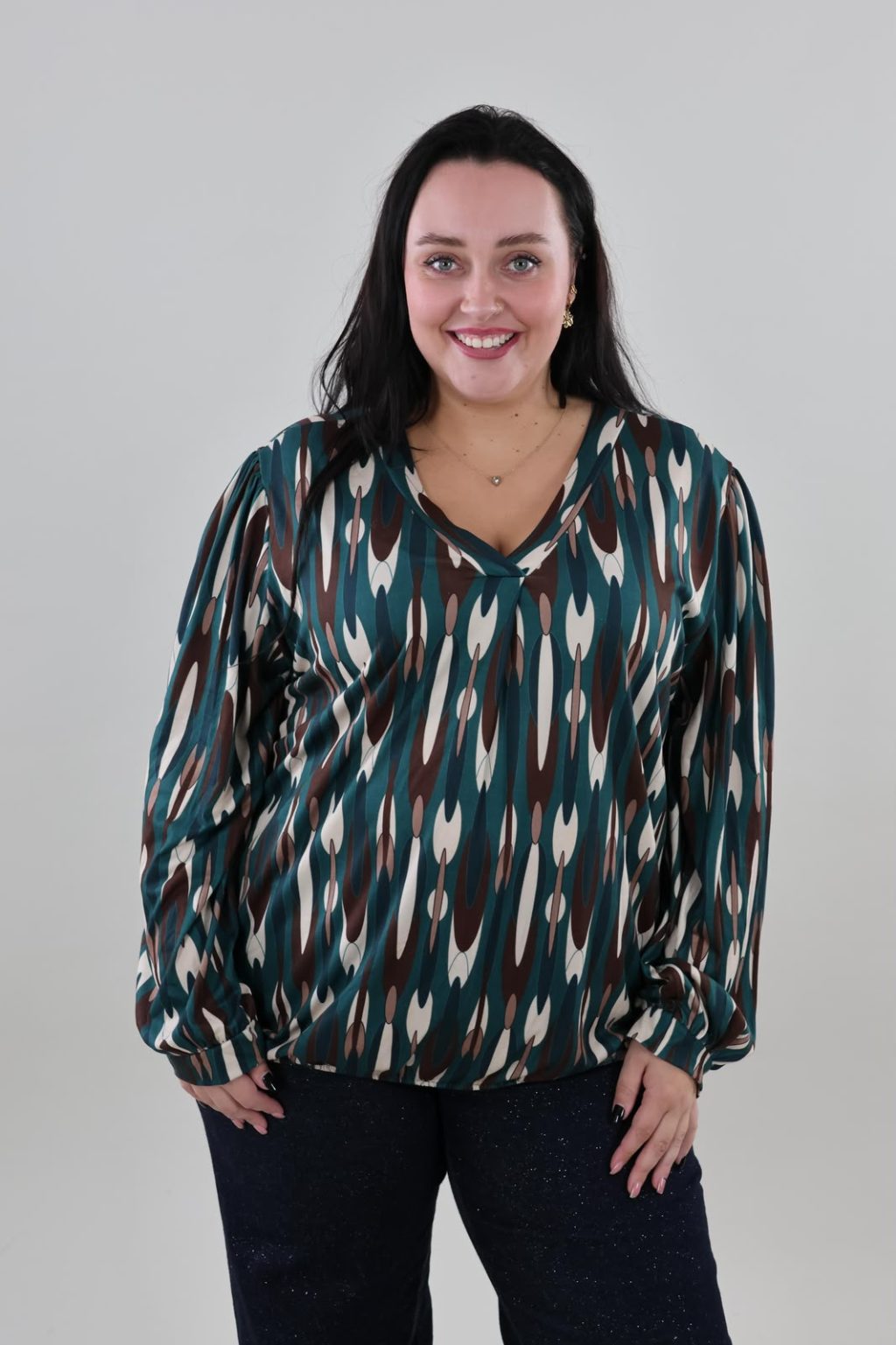 Sale - Eva 1769 Blouse Ballon - Afbeelding 2