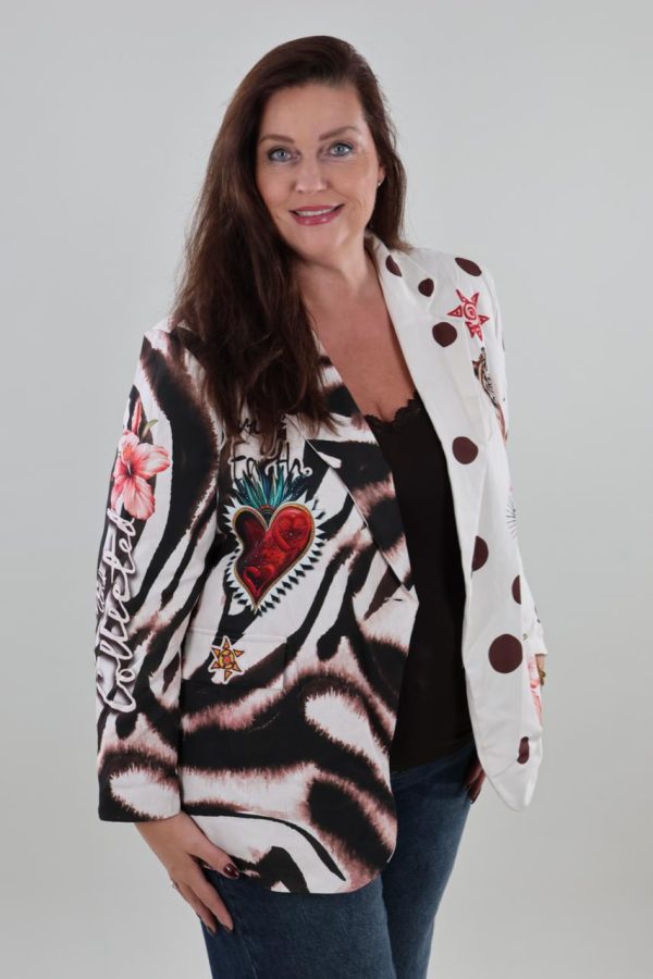 1803 Blazer Zebra Polka