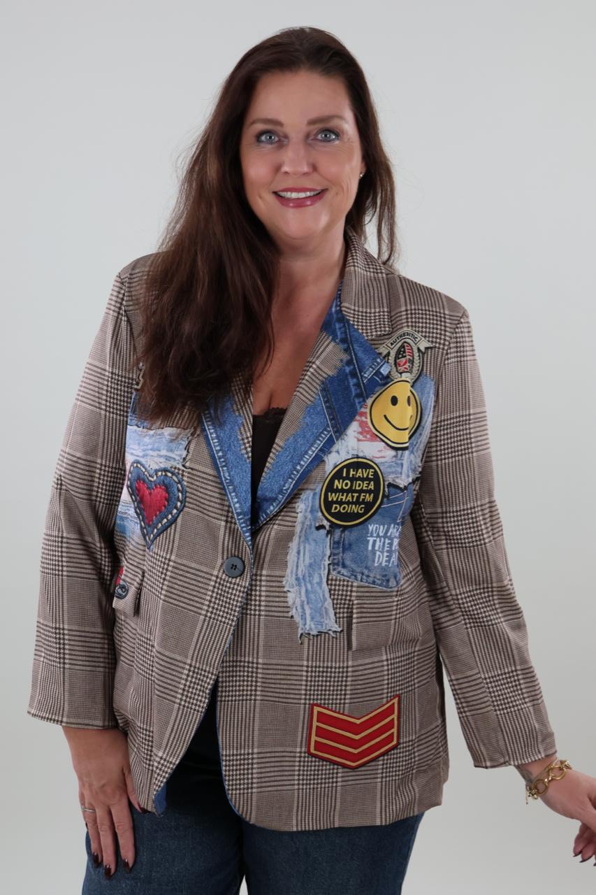 1813 Blazer Checked Patch